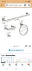 Bathroom Hardware Accessories 4 Piece Set With 24  Towel Bar - Polished Chrome 