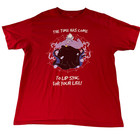 Vtg Ursula Little Mermaid Disney Parks Rare Lip Sync T-shirt Red     Large