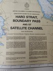 Canadian Hydrographic Services Nautical Map Haro Strait Boundary Pass 46 5 X 33
