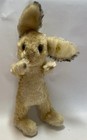 Beautiful Vintage Steiff Mohair Standing Rabbit    manni    With Button Head Turns