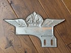 1930s Standard Gas   Oil Research Test Car License Plate Topper Advertising Sign