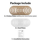 Mofun 17pcs Extra Plate Friction Steel Clutch Disc Kit For Harley Sportster Xl