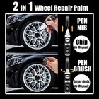 Matte Black Wheel Rim Touch Up Paint Repair Kit Curb Rash  Wheel Scratch Repair
