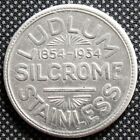 1854 - 1934 Ludlum Silcrome Stainless Lady Luck Token Good Luck Allegheny Steel