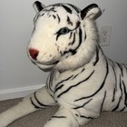 Melissa   Doug Giant Lifelike Stuffed Animals  Siberian White Tiger