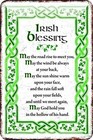  Irish Blessing Metal Sign Celtic Knot Design Wall Plaque Irish 8x12 In A15