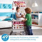 Melissa And Doug Rolling Ice Cream Hot Dog Cart With 40  Play Food Pieces