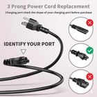 6ft 3 Prong Laptop Power Cord Mickey Mouse Cable 5 91ft  3