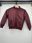 Vtg Original Deluxe  Burgundy  Small Bomber Jacket Military Field Us Usaf Nwot