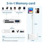 Otg Sd Card Reader For Iphone 17 16 3in1 Memory Card Reader With Usb Camera A   