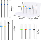 Ceramic Nail Drill Bits Sets  10 Pcs Electric Nail Drill Bits Kit 3 32   Profess