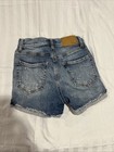 Aeropostale Womens Denim Jean Shorts Distressed Blue Size 0 Cotton Stretch 26  W