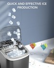 Countertop Ice Maker With Handle   Produces 26 Pounds Of Ice Within 24 Hours