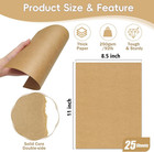 25 Sheets Brown Cardstock 8 5 X 11  92lb 250gsm Kraft Card Stock Paper  Heavy