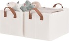 4 Pack Large Fabric Storage Bins For Shelves Clothes Organizer Basket