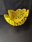 Yellow Ceramic Sculptural Centerpiece Contemporary Mcm Art   14 5 