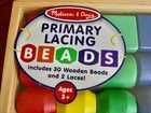 Nib Melissa   Doug Primary Lacing Beads -32 Piece
