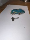Vintage 2 3 4    Tin Toy Wind-up Racer Toy Car With Key  