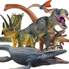 6pcs Jumbo Realistic Dinosaur Toy Set - Large Dino Playset For Kids 3-7 Years