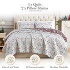  Christmas Quilt  Queen Size full With 2 Pillow Full   Queen Holiday Harmony