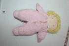 10    Vintage Eden Baby Doll Plush Terry Cloth Pink White Stripe Waffle Bonnet Htf