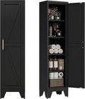 Cofar 67 metal Home Bathroom Storage Cabinet 5 Tier Silm Pantry Storage Cabinet
