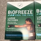 Biofreeze Xl 5 Pack Menthol Pain Relief Patches Fast Acting  50 Patches 10 Boxes