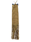 Native American Beaded Tobacco Pipe Bag Leather Fringe Handmade Tobacco Pouch