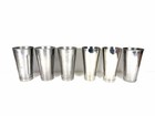 Vintage Stainless Steel Milk Shake Milkshake Malt Mixer Replacement Cup Lot Of 6