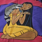 Vintage Disney 90s Pocohontas Girls Rare Double Size 3pc Bed Sheet Set 