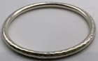 Silpada Sterling Silver Hammered Solid Slim Bangle Bracelet 17 9g 8    B1482