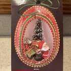 Wang   s Vintage Egg Kit Santa Ornament Craft Kit Beads Never Opened Christmas