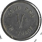 Town Tavern Poskin  Wisconsin Trade Token V   Npb Rd 21mm