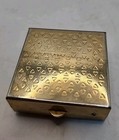 Vintage Hinged Cloisonn   Butterfly Flowers Pill Box Trinket Case Enamel Gold