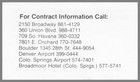 Budget Car Rental Colorado Business Card Vintage