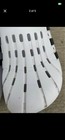 Adidas Men s Slide Sandals Slip-on Rubber Upper White black Logo Us 7