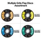 20pcs Flap Disc 4-1 2  40 60 80 120 Grit Grinder Sanding Grinding Wheels 4 5inch
