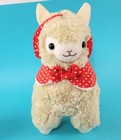 Beige Llama Costume Plush Alpaca Doll 12  Stuffed Animal Soft Kawaii