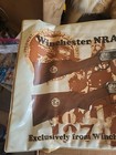 1970s Winchester Centenial Msuket Rifle Store Display Counter Sign Mat