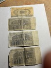 Vintage Italian Currency Lot Of 4 Notes