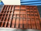 Pottery Barn Large Wood Shadow Box Display Shelf Curio Wall Cabinet