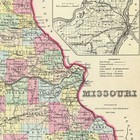 Missouri 1855 Vintage Map 11x14 Antique Cartography Historic Wall Art