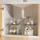 Pack Clear Stackable Storage Drawers easy To Assemble Bathroom Organizers 4