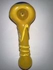 5     Tobacco Smoking Pipe Double Blown Glass Hand  Made Heavy Thick Free Ship