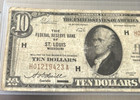 1929  10 First National Bank In St  Louis  Missouri National Currency