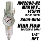 1 4  Npt Air Filter Pressure Regulator Combo Water Separator For Air Compress   