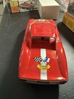 Vintage Atc Made In Japan Tin Ferrari Le Mans Race Car Friction Toy Red Rare
