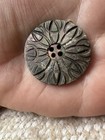 3 Matching Antique Victorian Carved Mother Of Pearl  Buttons