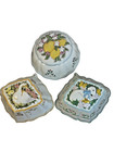 Vintage Le Cordon Bleu Franklin Mint Ceramic Jello Mold Wall Decor 1986 Set Of 3