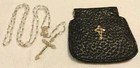 Antique Sterling Silver Rosary Sacred Heart Of Jesus Beautiful Artwork With Case